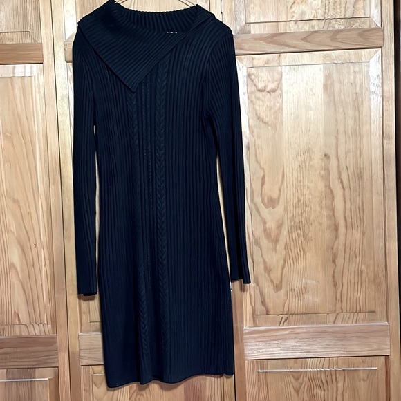 Ladies Calvin Klein black sweater dress small - Picture 1 of 6